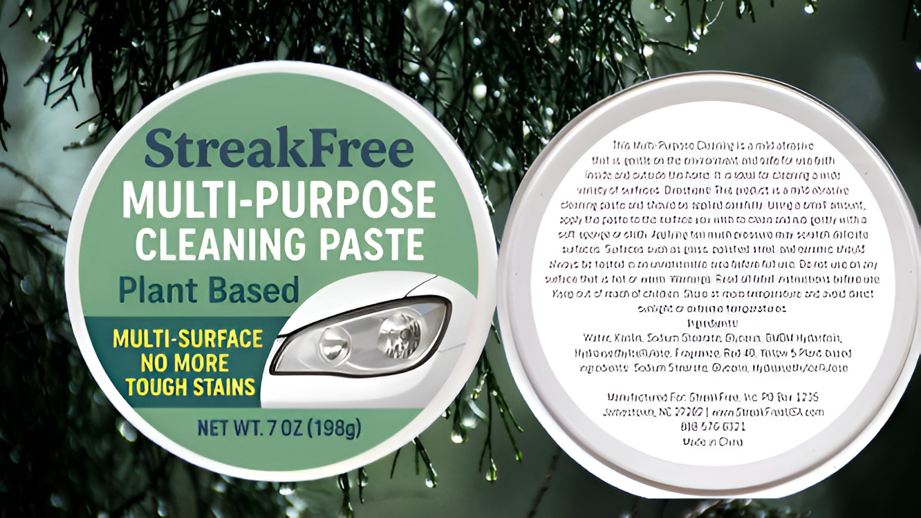 StreakFree Headlight Restoration & Multi-Surface Cleaning Paste