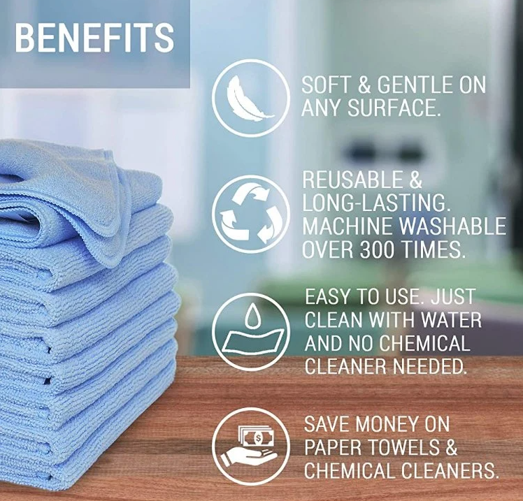 StreakFree Multi-Purpose Microfiber Heavy Duty Cleaning Towels