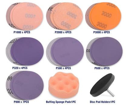 Car Headlight Restoration Pads