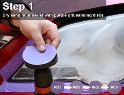 Car Headlight Restoration Pads
