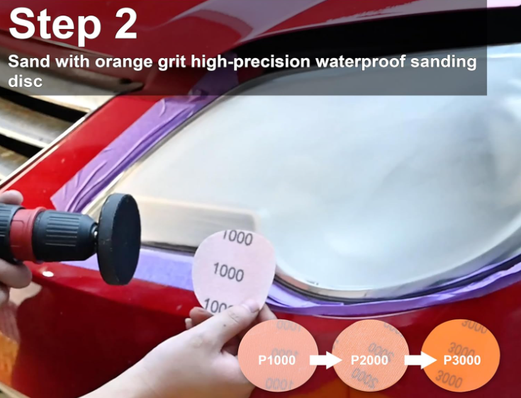 Car Headlight Restoration Pads