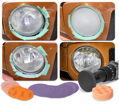 Car Headlight Restoration Pads